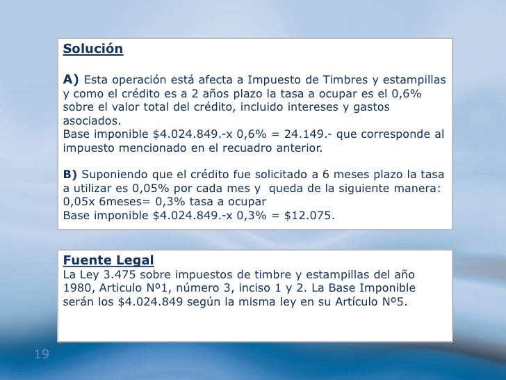 DECRETO LEY Nº 3.475, LEY SOBRE IMPUESTO DE TIMBRES Y ESTAMPILLAS (Spanish Edition)